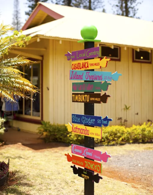 FAQs Fun direction signs on Lanai