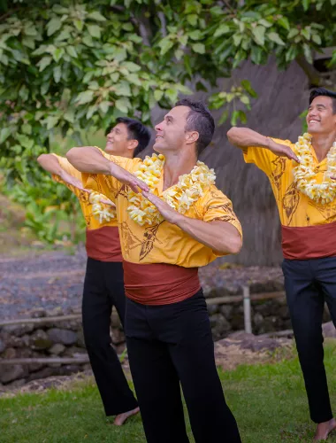 Male Hula Dancers in Hawaii