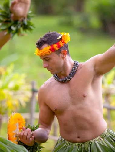 Male Hula Dancers