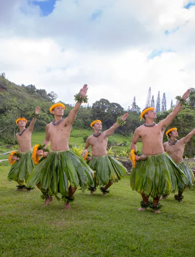 Male Hula Dancers
